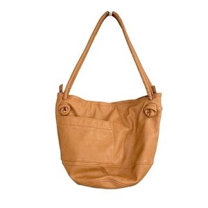 Tan Vegan Shoulder Bag